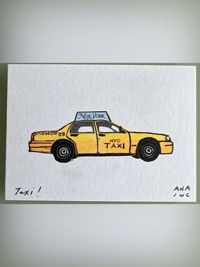 NEW Inciardi Taxi! NYC Print